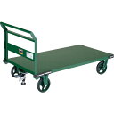 TRUSCO 鋼鉄製運搬車 1400X750 Φ200鋳物車輪 Lストッパー付 ( OH-1LSS ) トラスコ中山(株)(4)