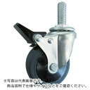 TRUSCO ねじ込み式静音エラストマーキャスター 自在 2段階ST付 100 ( TYST-100SEL-2S ) トラスコ中山(株)