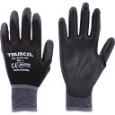 TRUSCO カラーナイロン手袋PU手のひらコート ブラック M ( TGL-3535-BK-M ) トラスコ中山(株)