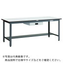 TRUSCO 中荷重作業台(500kg)AEW型 900X600XH740 薄型1段引出付 ダークグレー色 ( AEWS-0960UDK1 ) トラスコ中山(株)
