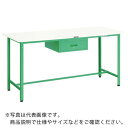 TRUSCO 軽荷重立作業台(300kg)HAE型 1800X750XH900 1段引出付 ホワイト色 ( HAE-1800F1 W ) トラスコ中山(株)