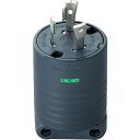【SALE価格】明工 接地2P30A引掛プラグ(L5-30)30A.125V(黒) ( MH7153B ) (株)明工社