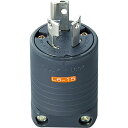 【SALE価格】明工 接地2P15A引掛プラグ(L6-15)15A.250V(黒) ( MH7171B ) (株)明工社