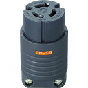 【SALE価格】明工 接地2P15A引掛コネクターボデー(L6-15)15A.250V(黒) ( MH8171B ) (株)明工社