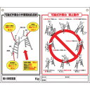 【SALE価格】つくし 標識 「可搬式作業台の点検項目、禁止動作」 ( 48-H ) (株)つくし工房