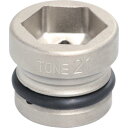 【SALE価格】TONE インパクト用ショートソケット 21mm ( 4NV-21SS ) TONE(株)