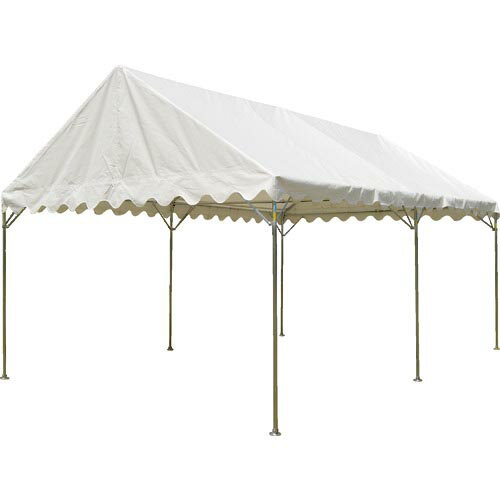KOK 集会用テント らくらくテント W7.07XD3.55XH3.07 天幕色 白 ( RT-2X4-W ) (株)越智工業所