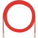 PANDUIT カテゴリ5E細径パッチコード 2m 赤 ( UTP28CH2MRD ) パンドウイットコーポレーション