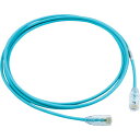 PANDUIT カテゴリ6細径パッチコード 2m パステルブルー ( UTP28SP2MPB ) パンドウイットコーポレーション