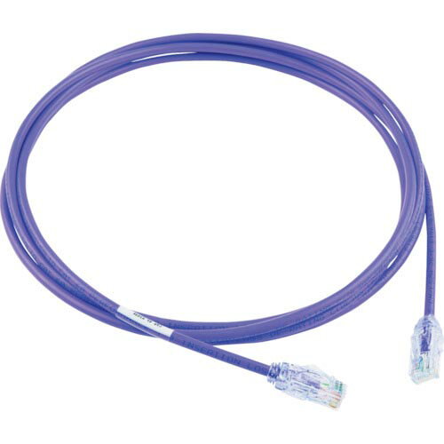 PANDUIT カテゴリ6A細径パッチコード 3m 紫 ( UTP28X3MVL ) パンドウイットコーポレーション