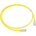 PANDUIT カテゴリ6A細径パッチコード 5m 黄 ( UTP28X5MYL ) パンドウイットコーポレーション