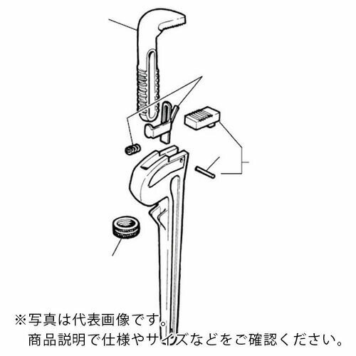 RIDGID アルミストレートパイプレンチ用パーツ 10インチ用ピン ( 31625 )(4.0)