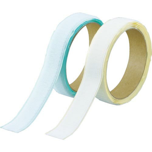 TRUSCO マジックテープ[[R下]]セット弱粘着16mm×1m白(1巻=1セット) ( TPD-