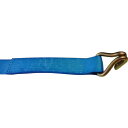 【SALE価格】TESAC ラッシングベルト ベルト荷締機ラチェットバックル式両端ナローフック付 ( R100KAF010-AF070A ) (株)テザック