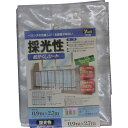【SALE価格】ユタカメイク 糸入りシート 採光性めかくしシート 0.9m×2.7m クリア ハトメ数34 ( B-316 ) (株)ユタカメイク