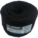 【SALE価格】ユタカメイク 荷造り紐 シュロ縄玉 約3mm×100m ブラック ( M-134-BK ) (株)ユタカメイク