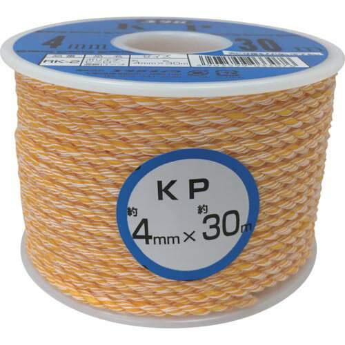 【SALE価格】ユタカメイク ロープ KPロープボビン巻 4φ×30m ( RK-2 (4X30M) ) (株)ユタカメイク