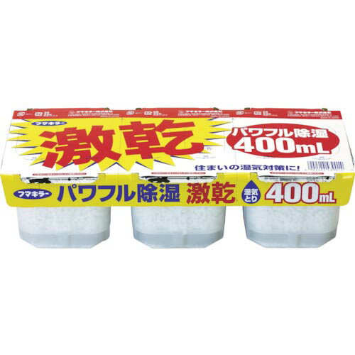 フマキラー 除湿・脱臭剤 激乾 400ml 3個パック ( 439014 ) フマキラー(株)