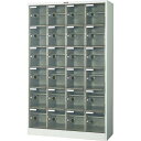 【SALE価格】TRUSCO シューズケース24人用 1050X380XH1700 棚付 透明 ( SC-24WPC-L ) トラスコ中山(株)