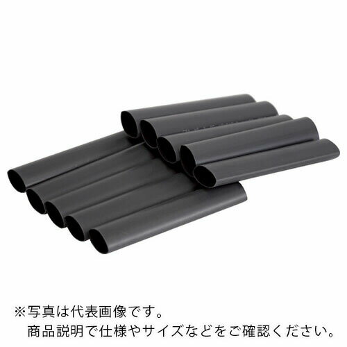TRUSCO 粘着剤付き熱収縮チューブ 収縮率3:1 10本 ( TRPW19.1-8.0-10 )