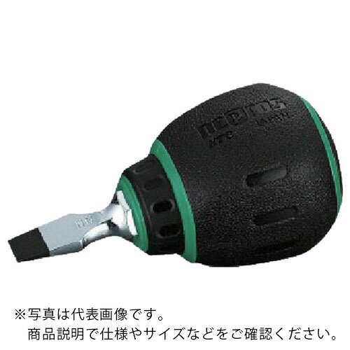 nepros ( 京都機械工具 ) 樹脂柄スタッビドライバ(マイナス)6mm ( ND1MS-6 )