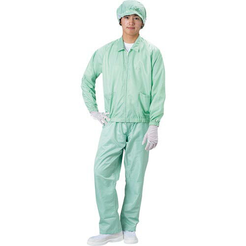 BLASTON ジャケット(衿付)-緑-3L ( BSC-41001-G-3L ) (株)ブラストン