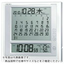 【SALE価格】SEIKO 液晶マンスリーカレンダー機能付き電波掛置兼用時計 P枠 白パール ( SQ422W ) セイコーウオッチ(株)クロック