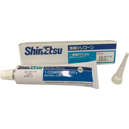 信越 ( 信越化学工業 ) 一般工業用シリコーンシーリング剤 100g ホワイト ( KE441-100-W )