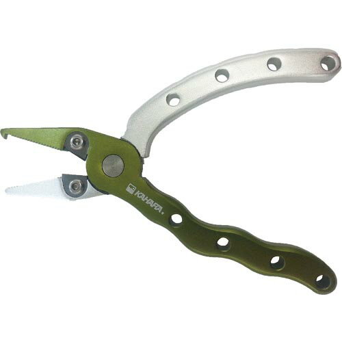 KAHARA 4.5inchアルミプライヤー メロン/シルバー ( AP45-MESL ) (株)ウェルグジャパン(旧カハラジャパ..