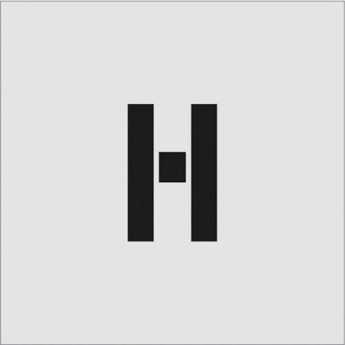 IM ステンシル H 文字サイズ100×65mm ( AST-H10065 ) (株)アイマーク