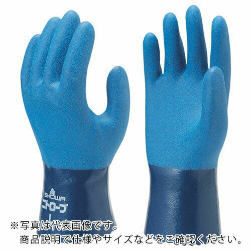SHOWA ニトリルゴム手袋 まとめ買い 簡易包装ニトローブ10双入 ブルー LLサイズ ( NO750-LL10P ) ショ..