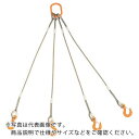 TRUSCO 4本吊りWスリング フック付き 9mmX1.5m ( GRE-4P-9S1.5 ) トラスコ中山(株)