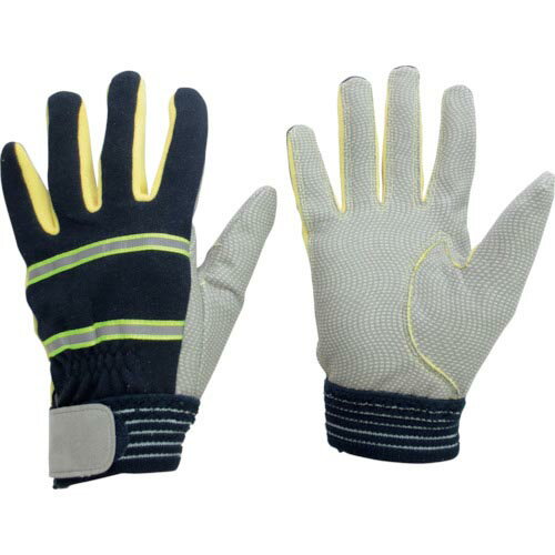 ミドリ安全 耐切創性 防火手袋 (人工皮革・滑り止めタイプ) S ( MTK-500-NV-S ) ミドリ安全(株)