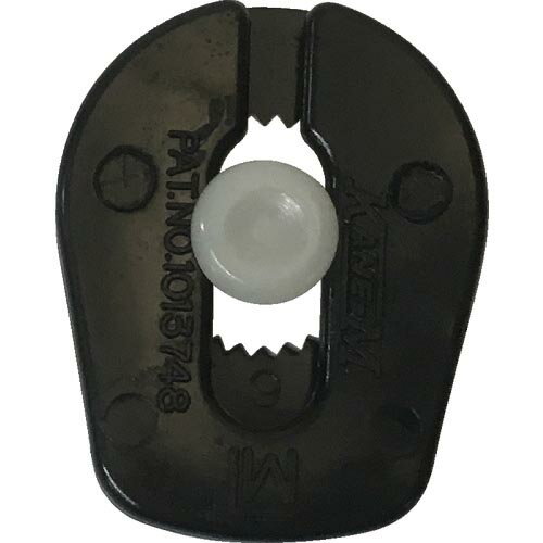 ユタカメイク 金具 紐用止メ金具 2mm~4mm用 ブラック ( JH-07 ) (株)ユタカメイク