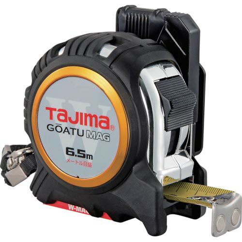 【SALE価格】タジマ　剛厚セフGロックダブルマグ25　6．5m　メートル目盛付 ( GASFGLWM2565 ) （株）TJMデザイン