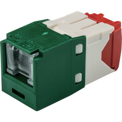PANDUIT カテゴリ5E シャッター付モジュラージャック 緑 ( CJH5E88TGGR ) パンドウイットコーポレーション