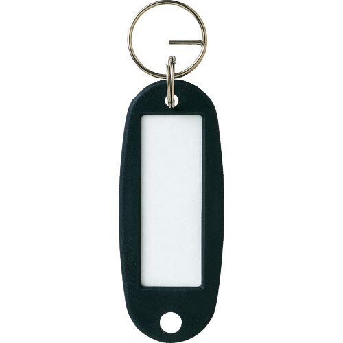 OP キーホルダー名札 ハードタイプ 10枚 黒 ( KH-50-10-BK ) オープン工業(株)