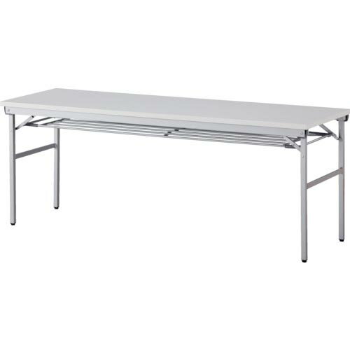 IRIS ( アイリスチトセ ) 折畳みテーブル ワイドタイプ 棚付 奥行600mm ホワイト ( OTNK-1860T-W ) アイリスチトセ(株) 【メーカー取寄】