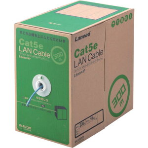 【SALE価格】ELECOM EU RoHS指令準拠LANケーブル CAT5E 300m ブルー ( LD-CT2/BU300/RS ) エレコム(株)
