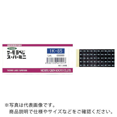 日油技研 ( 日油技研工業 ) サーモラベルスーパミニ1点表示 不可逆性 60度 ( 1K-60 )