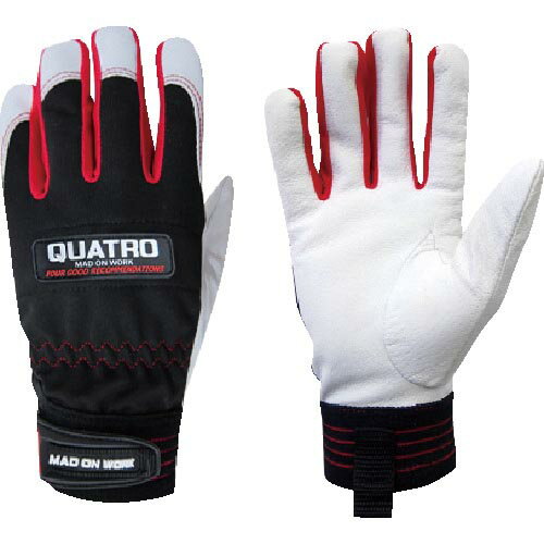 ミタニ　豚本革手袋（袖口マジックタイプ）　QUATRO（クアトロ）　3Lサイズ ( 209623 ) ミタニコーポレーション（株）