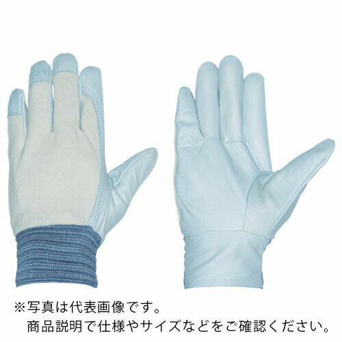 ペンギンエース 牛本革手袋(袖口ゴムタイプ) 国産クレスト甲メリ ホワイト M ( TH-532 ) ペンギンエースジャパン(株)
