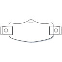 つくし e帽章 白無地 ヘルメット用樹脂バンド付 ( WE-101H ) (株)つくし工房