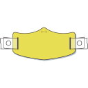 つくし e帽章 黄無地 ヘルメット用樹脂バンド付 ( WE-102H ) (株)つくし工房