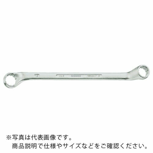 特長：メガネ部は独自の“UNIT DRIVE”仕様で、ボルトに対して均等に力がかけられます。表面は梨地仕上げて滑りにくくなっています。軸角度は5°です。表面処理はクロムメッキです。仕様：対辺寸法(mm)：41×46全長(mm)：485材質／仕上：クロムバナジウム鋼表面処理：クロムメッキ　●代表画像について 商品によっては、代表画像を使用している場合がございます。 商品のカラー、サイズなどが異なる商品をイメージ画像として 使用させて頂いている場合がございます。 必ず、商品の品番と仕様をご確認のうえ、ご注文お願いいたいます。 　●北海道・沖縄・離島・一部地域の送料について 別途追加で送料がかかる場合がございます。 送料がかかる場合は、メールにて送料をご連絡させて頂き、 お客様にご了承頂いてからの手配となります。 　●お買上げ明細書の廃止について 当店では、個人情報保護と環境保護の観点から同封を廃止しております。 お買上げ明細書が必要な場合は、備考欄に「お買上げ明細必要」と 記載お願いいたします。 当店からの出荷の場合は、同封にて発送させて頂きます。 （※メーカー直送の場合は、PDFデータをメールさせて頂きます。） 　注意事項 ※商品名に【2個セット】等、数量の明記がない場合は1個での販売となります。