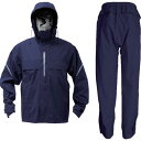 TRUSCO ベンチレーション(通気口)付レインスーツ ネイビー L ( TRW360-55-L ) トラスコ中山(株)