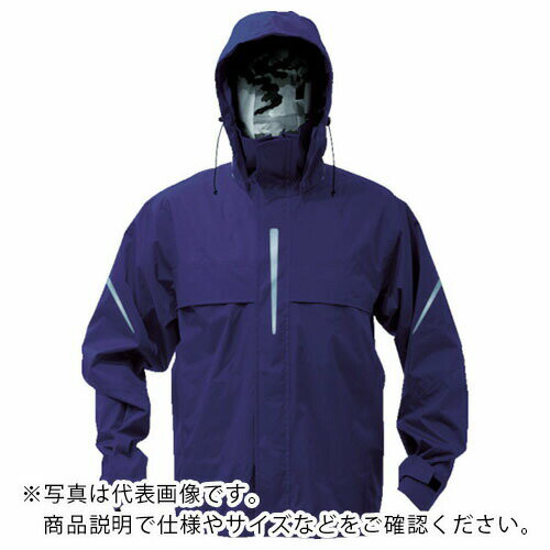 TRUSCO ベンチレーション(通気口)付レインスーツ ネイビー LL ( TRW360-55-LL ) トラスコ中山(株) TRUSCO ベンチレーション(通気口)付レインスーツ ネイビー LL ( TRW360-55-LL ) トラスコ中山(株)