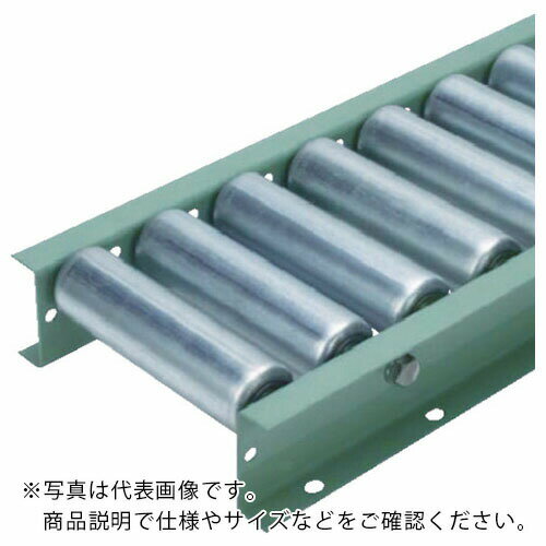 タイヨー S5721型スチールローラコンベヤ W700XP75X2000L ( S5721-700-75-2000 ) 太陽工業(株)