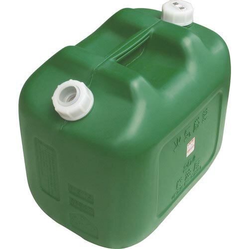 ヒシエス ( 土井金属化成 ) 軽油缶 20Lワイド グリーン ( KY-20W )