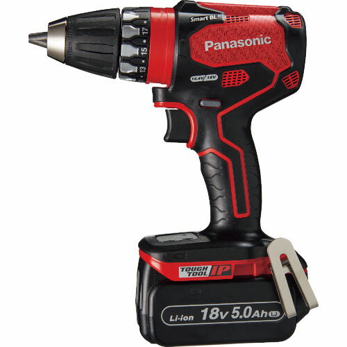 Panasonic デュアル 18V5.0Ah 充電式ドリルドライバー 赤 ( EZ74A3LJ2G-R ) パナソニック(株)エレクトリックワークス社